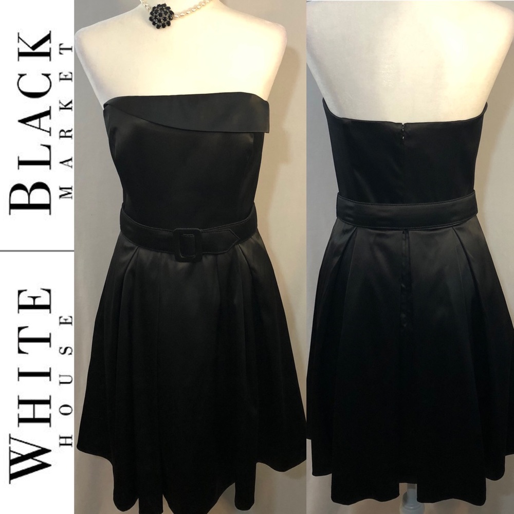 BOGO🖤 WHBM BLACK SPECIAL O COCKTAIL DRESS W/BELT